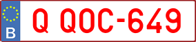 Trailer License Plate